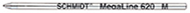 Schmidt MegaLine 620 D1 ballpoint refill measuring 67 mm