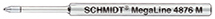 Schmidt MegaLine 4876 rollerball refill measuring 76 mm