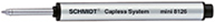 Schmidt Mini 8126 rollerball refill measuring 76 mm