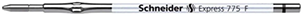 Schneider Express 775 ballpoint refill measuring 107 mm