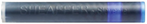 Sheaffer fountain pen ink cartridge measuring 52 mm