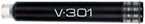 Zebra V-301 fountain pen ink cartridge measuring 51 mm