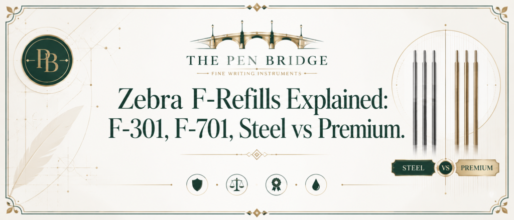 Zebra F-Refills Explained: Zebra Steel F-Refills vs Premium F-Refills for F-301 and F-701 pens