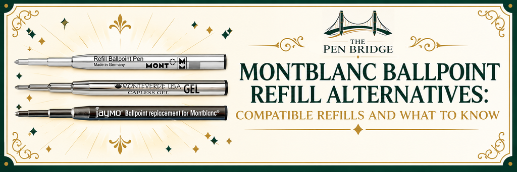 Montblanc ballpoint refill alternative options including compatible aftermarket refills and official refill choices