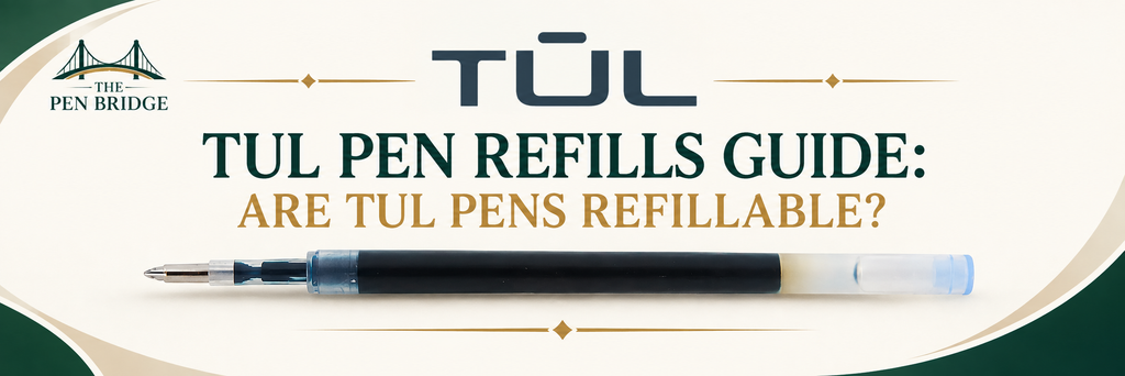 TUL pen refills guide showing TUL gel refills and 111 mm refill compatibility