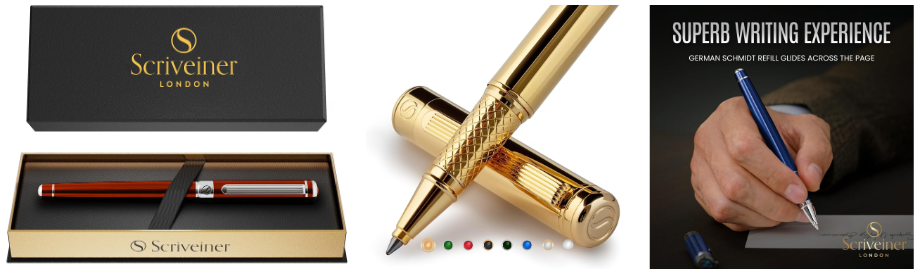 Scriveiner rollerball pen with Schmidt 888-style refill