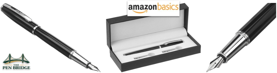 Amazon Basics refillable fountain pen with replaceable ink cartridge